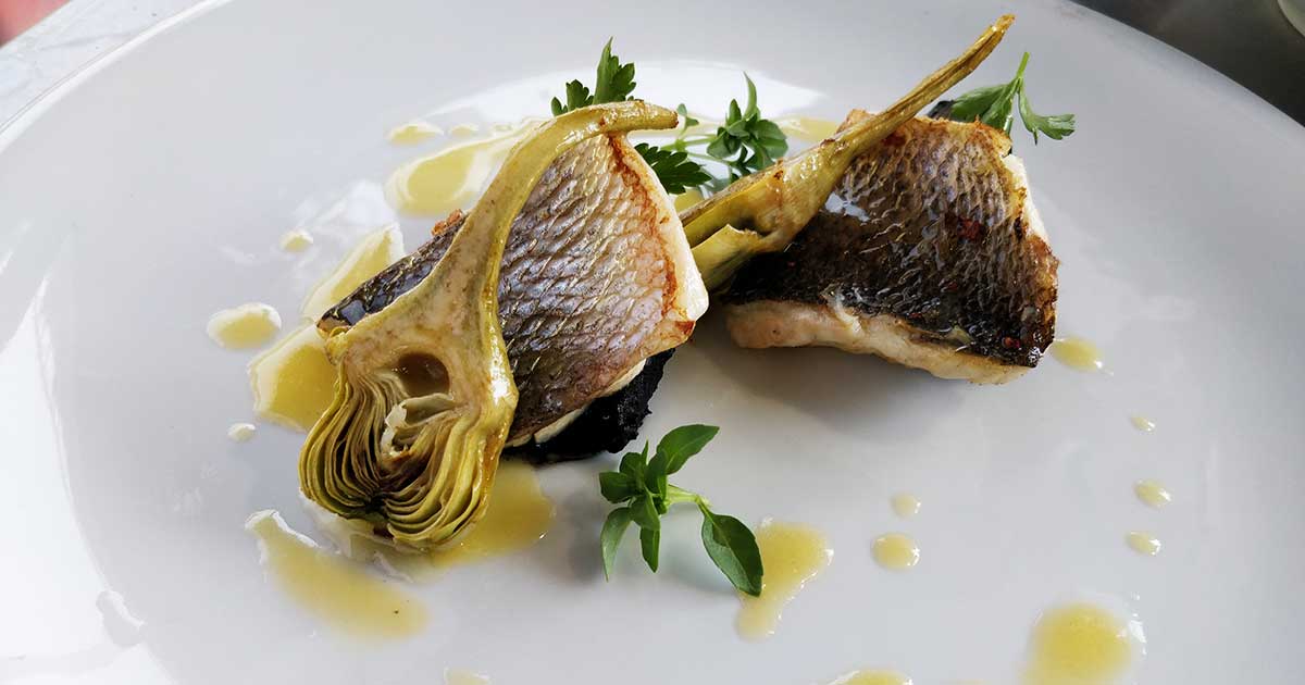 Smoked Sea Bass Artichoke By Taste And Flavors