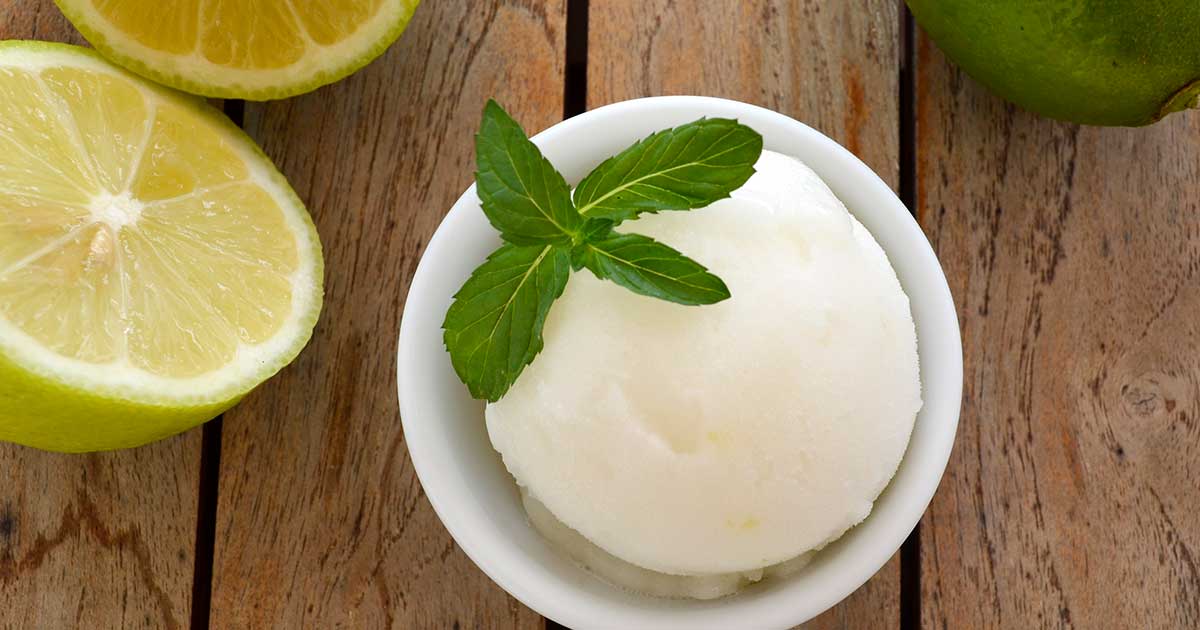 LEMON MINT SORBET PINT