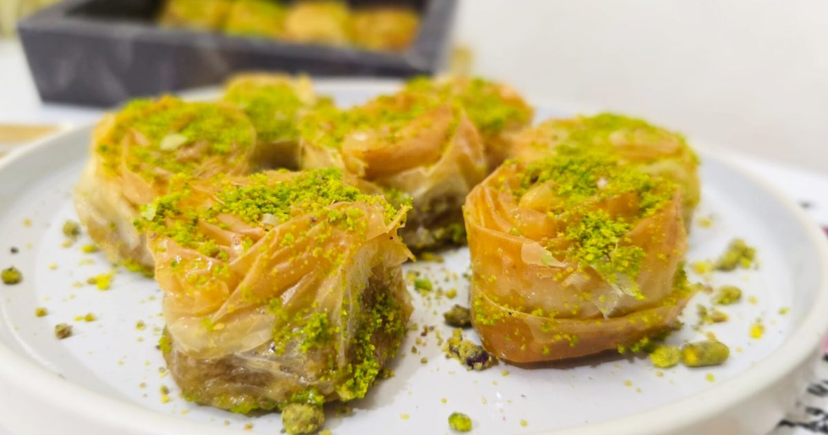 Walnut Baklava Blossoms